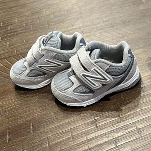 New Balance Gray Baby Walker Shoes